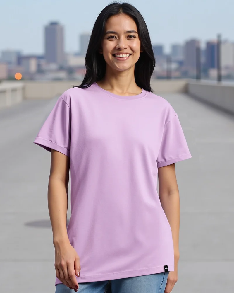 بيواكوف تي شيرت بوي فريند بلون زهرة الليلك